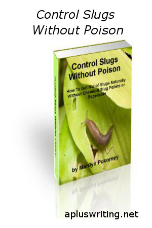 Book cover with slug on green leaves.