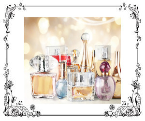 Bottles of various perfumes