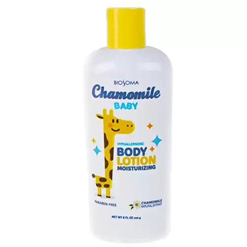 Biosoma Baby Hypoallergenic Moisturizing Baby Lotion with Chamomile Natural Extract, 8 Fl Oz