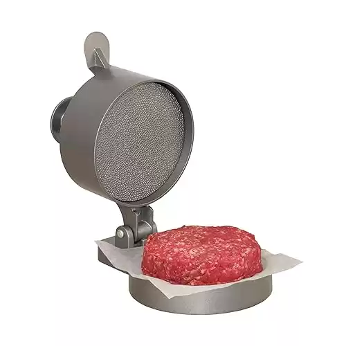 Weston Burger Press, Makes 4 1/2" Diameter Patties for Hamburger, Crab Cakes, Sausage, 1/4lb to 3/4lb, Single, Non-stick Heavy-Duty Cast Aluminum