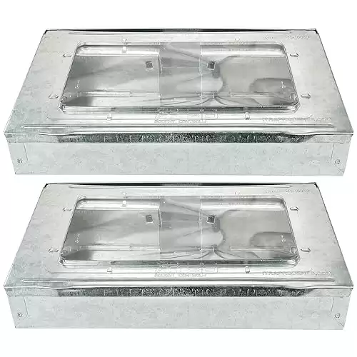 Southern Homewares Itrap Multi-Catch Clear Top Humane Repeater Mouse Trap, 2 Pack